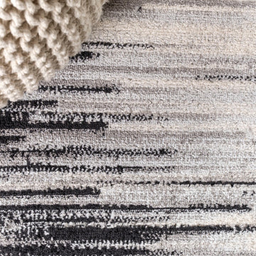 Linear Modern Half-stripe Area Rug